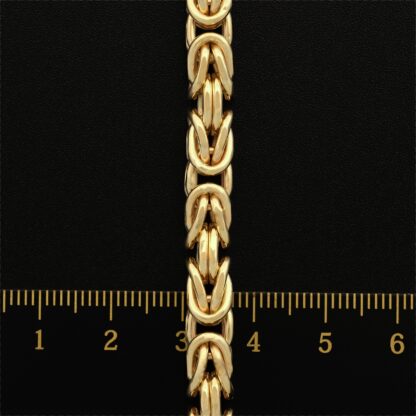 9ct Yellow Gold King Chain 24" 6.3mm - Image 4