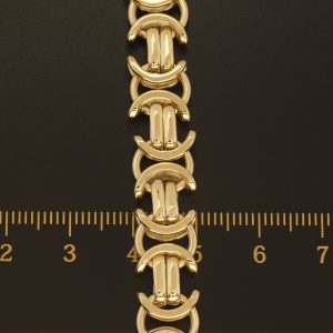 9ct Yellow Gold Byzantine Chain 24&#8243; 10mm