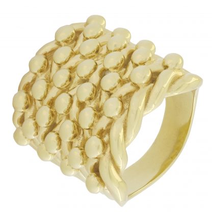 9ct Yellow Gold Keeper Ring