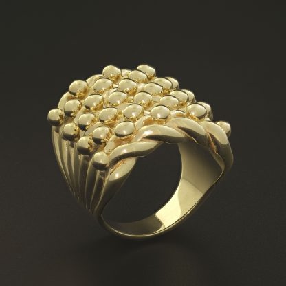 9ct Yellow Gold Keeper Ring - Image 3