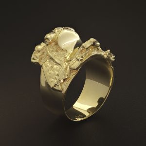 9ct Yellow Gold Saddle Ring