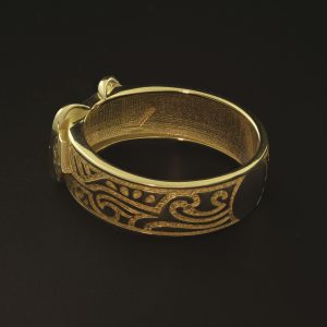 9ct Yellow Gold Double Buckle Ring