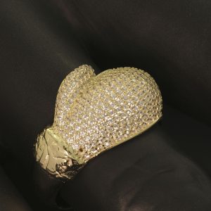 9ct Yellow Gold Gemstone Boxing Glove Ring