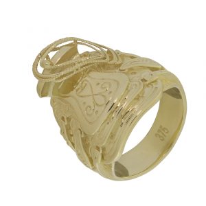 9ct Yellow Gold Saddle Ring