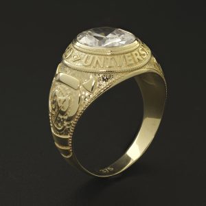 9ct Yellow Gold College Ring