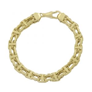 9ct Yellow Gold Cage Bracelet 8.5&#8243; 8mm