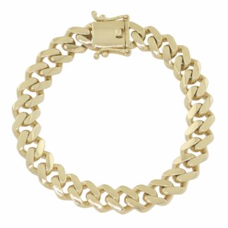9ct Yellow Gold Cuban Bracelet 8" 10.5mm