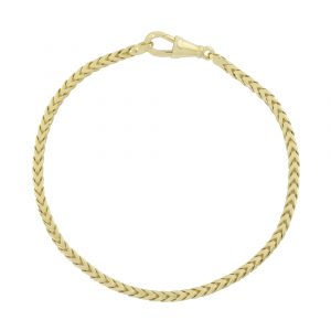 9ct Yellow Gold Franco Bracelet 8.5&#8243; 2.5mm