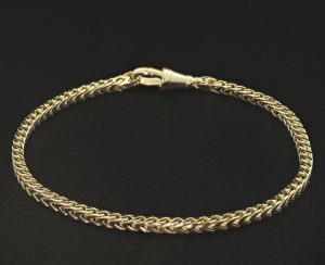 9ct Yellow Gold Franco Bracelet 8.5″ 2.5mm