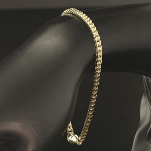 9ct Yellow Gold Franco Bracelet 8.5″ 2.5mm