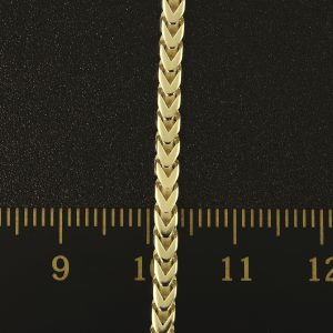 9ct Yellow Gold Franco Bracelet 8.5″ 2.5mm