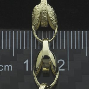 9ct Yellow Gold Tulip Chain 18&#8243; 7mm