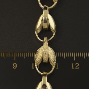 9ct Yellow Gold Tulip Chain 24&#8243; 10mm