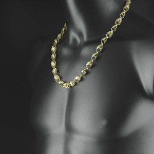 9ct Yellow Gold Tulip Chain 24&#8243; 10mm