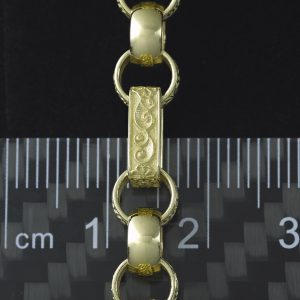 9ct Yellow Gold Gypsy Link Chain 22″ 7mm