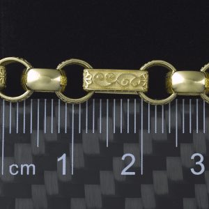 9ct Yellow Gold Gypsy Link Chain 22″ 7mm