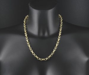 9ct Yellow Gold Gypsy Link Chain 20″ 7mm