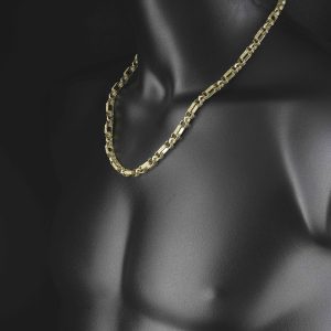 9ct Yellow Gold Gypsy Link Chain 22″ 7mm