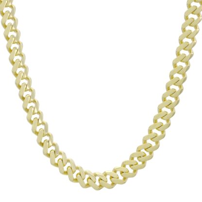 9ct Yellow Gold Cuban Chain 22" 7.5mm