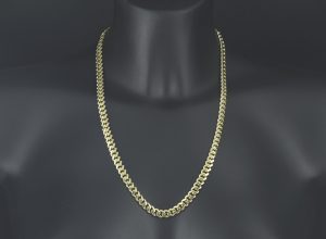 9ct Yellow Gold Cuban Chain 22&#8243; 7.5mm