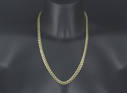 9ct Yellow Gold Cuban Chain 22" 7.5mm - Image 5