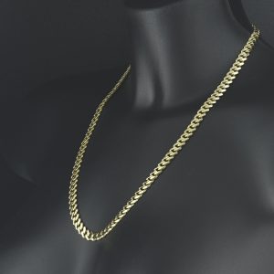 9ct Yellow Gold Cuban Chain 22&#8243; 7.5mm