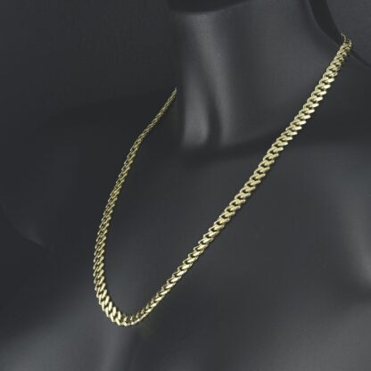 9ct Yellow Gold Cuban Chain 22" 7.5mm - Image 4