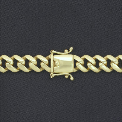 9ct Yellow Gold Cuban Chain 22" 7.5mm - Image 6