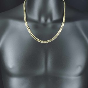 9ct Yellow Gold Cuban Chain 22&#8243; 7.5mm