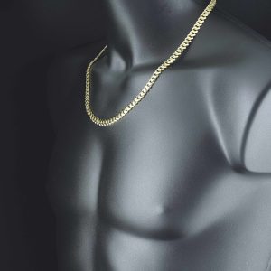 9ct Yellow Gold Cuban Chain 22&#8243; 7.5mm