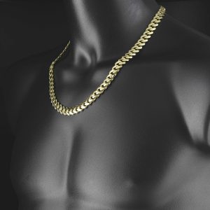 9ct Yellow Gold Cuban Chain 22&#8243; 10.5mm