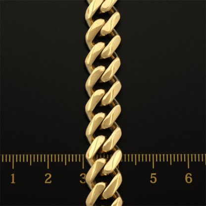 9ct Yellow Gold Cuban Chain 22" 10.5mm - Image 2