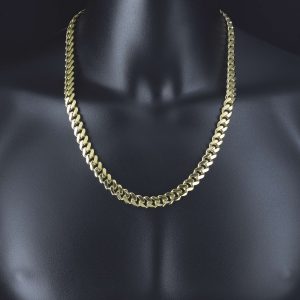 9ct Yellow Gold Cuban Chain 24&#8243; 10.5mm