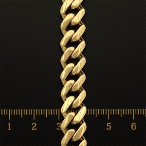 9ct Yellow Gold Cuban Chain 24&#8243; 10.5mm