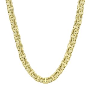 9ct Yellow Gold Cage Chain 32&#8243; 8mm