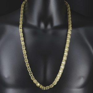 9ct Yellow Gold Cage Chain 32&#8243; 8mm