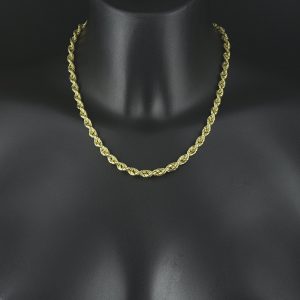9ct Yellow Gold Rope Chain 18&#8243; 5.5mm