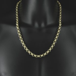 9ct Yellow Gold Belcher Chain 24&#8243; 9mm
