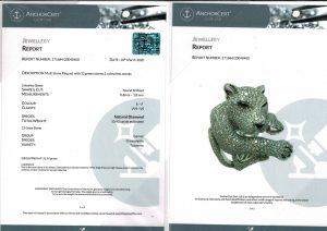 18ct White Gold 10.43ct Panther Ring