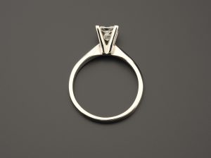 Platinum 0.75ct Princess Cut Solitaire Diamond Ring (Copy)