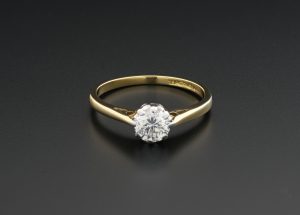 18ct Yellow Gold 0.50ct Diamond Solitaire Ring