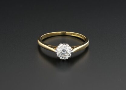 18ct Yellow Gold 0.50ct Diamond Solitaire Ring