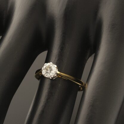 18ct Yellow Gold 0.50ct Diamond Solitaire Ring - Image 5