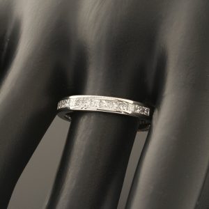 18ct White Gold 0.52ct Diamond Half Eternity Ring
