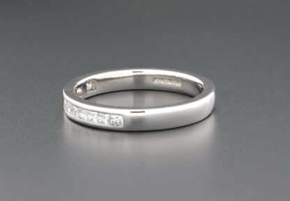 18ct White Gold 0.52ct Diamond Half Eternity Ring