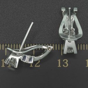 18ct White Gold 0.70ct Diamond Drop Earrings