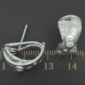 18ct White Gold 0.60ct Diamond Drop Earrings