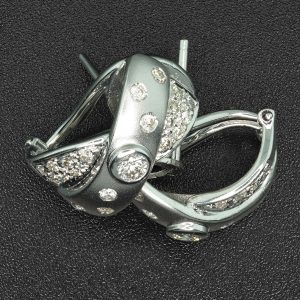 18ct White Gold 0.60ct Diamond Drop Earrings