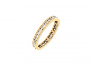 18ct Yellow Gold 0.98ct Diamond Full Eternity Ring