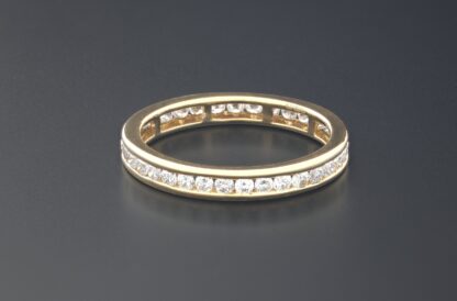 18ct Yellow Gold 0.98ct Diamond Full Eternity Ring